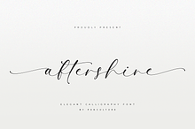 Aftershine Elegant Calligraphy Font