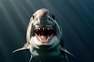 great white shark stock image, an Animal Photo by ComfortQ