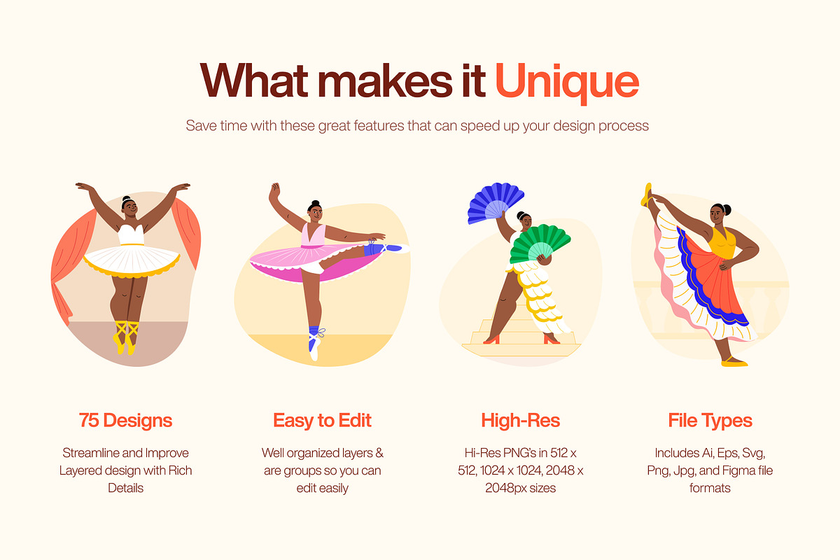 Adorable Dance Vector Illustration, a Person Illustration by Brickclay (Photo 2 of 9)
