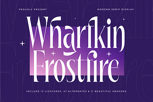 Wharfkin Frostfire Modern Serif