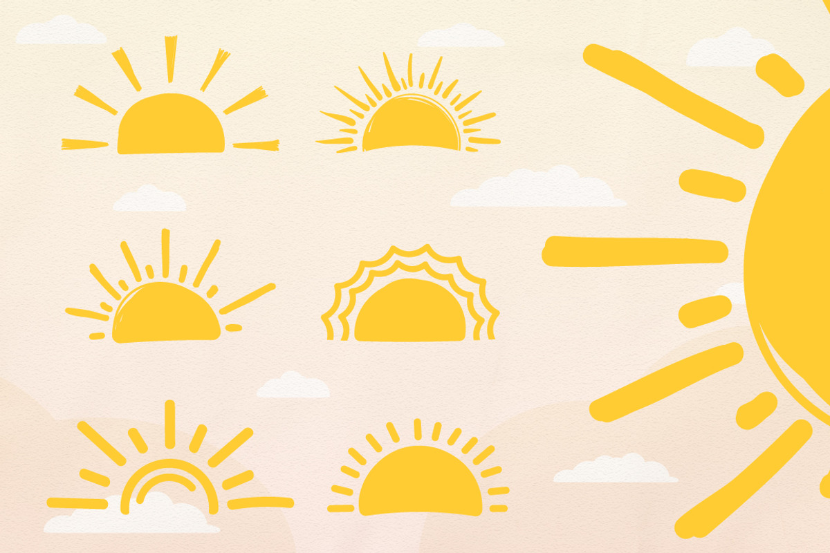 Hand Drawn Suns, an Object Illustration by PixMarket (Photo 2 of 4)