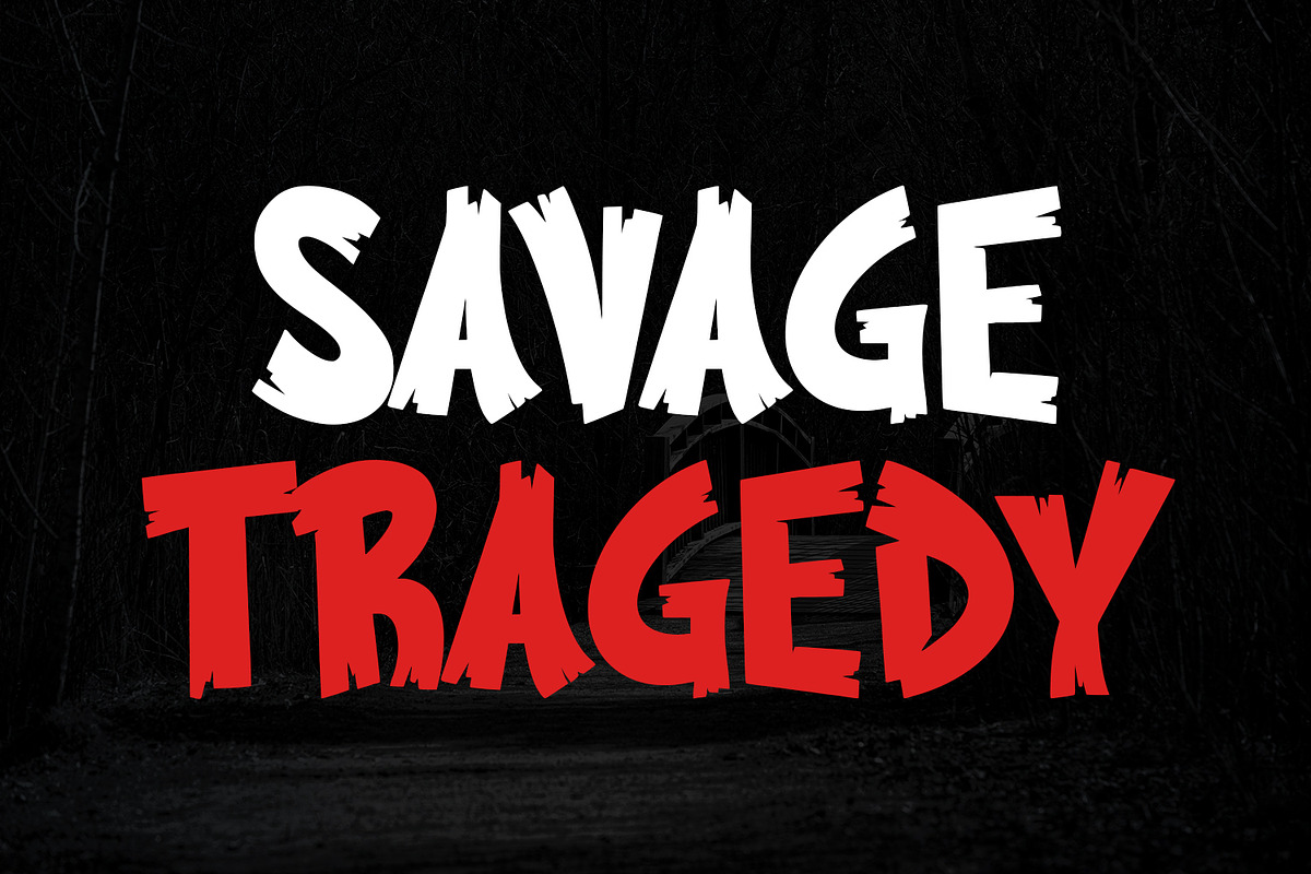 Toolap Scary Display Font, a Handwritten Font by Maulana Creative (Photo 6 of 7)