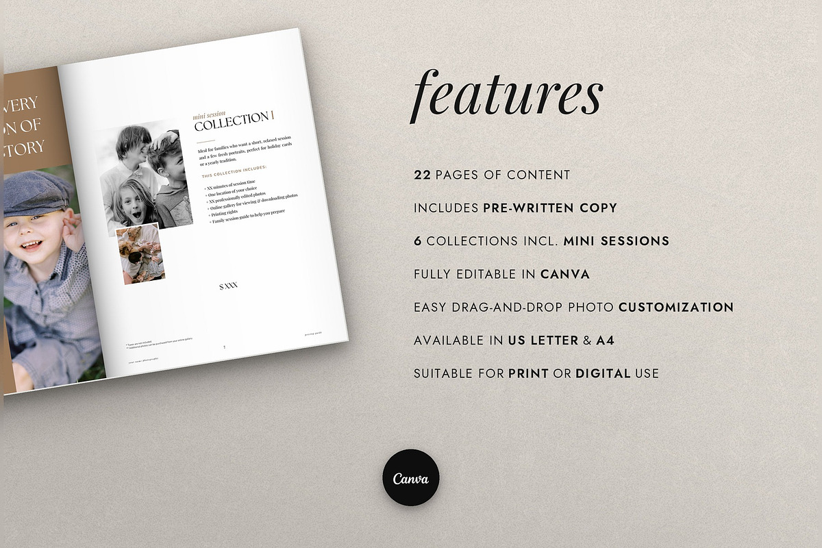 Family Photography Pricing Guide, a Brochure Template by Cagdas Yoldas (Photo 4 of 9)
