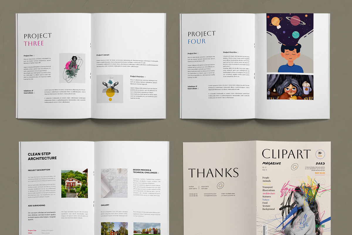 Clip Art Book Template, a Magazine Template by ContestDesign (Photo 3 of 3)