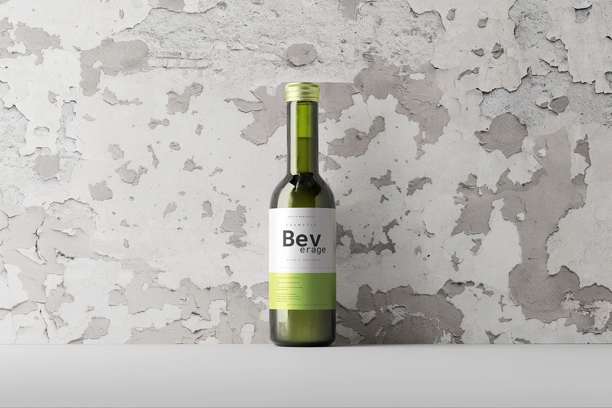 Quarter Mini Bottle Mock-Up, a Cups & Container Mockup by pmvch (Photo 7 of 7)