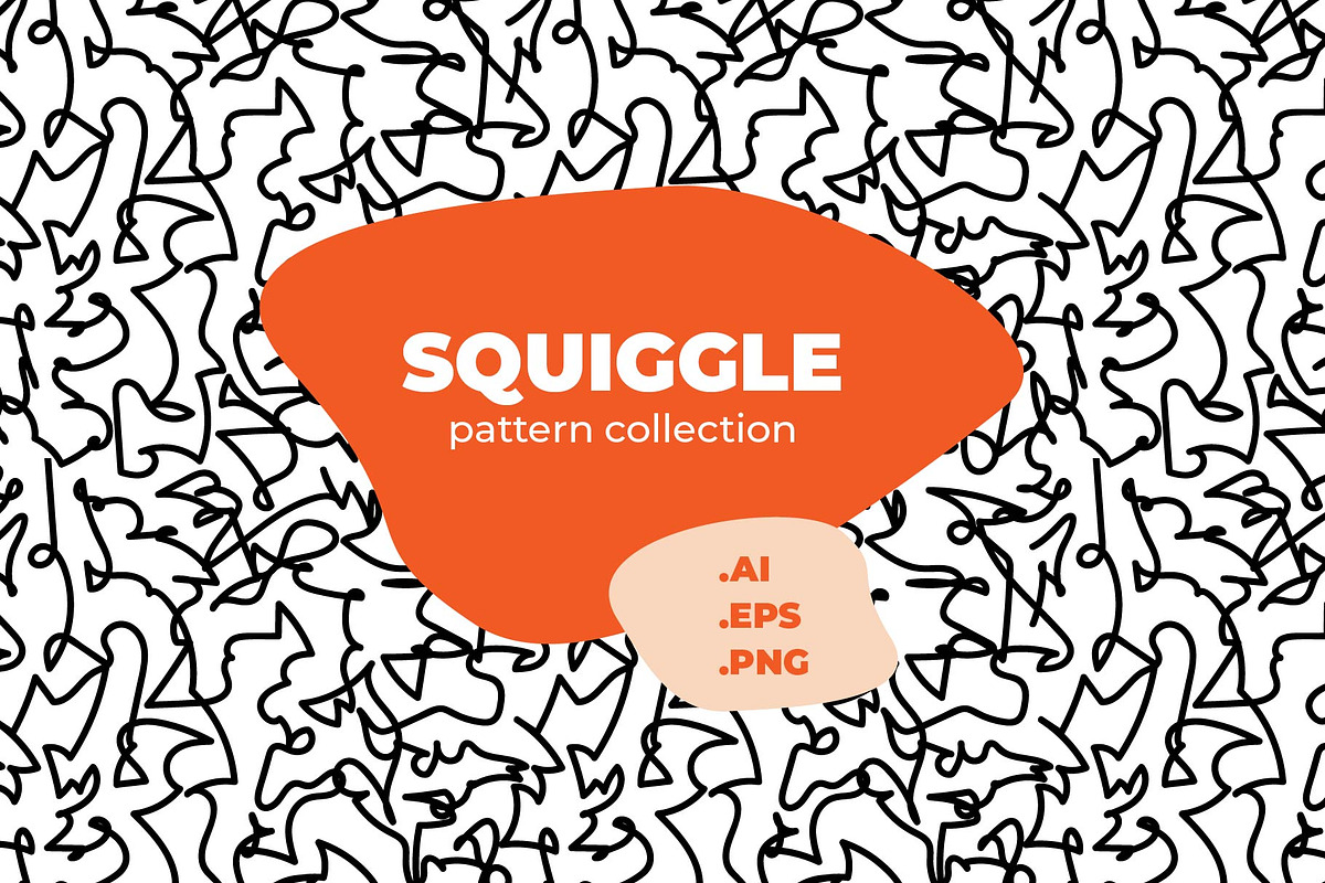 Squiggle Pattern Collection, a Pattern Graphic by Maddie Jensen Design (Photo 1 of 7)
