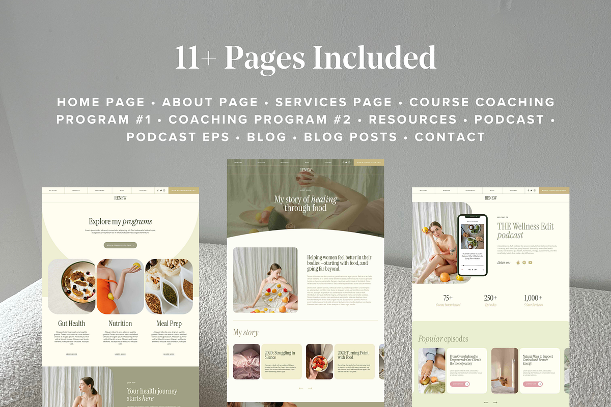 Health Coach Squarespace Website, a Squarespace Template by GoLive Website Templates (Photo 3 of 12)