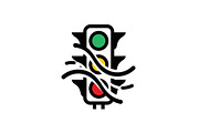 Modern Traffic Light Silhouette, a Graphic by musafir_fashion (Thumbnail 11 of 14)