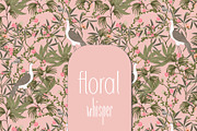 Chinoiserie floral birds pattern, a Pattern Graphic by Cotton Melon pattern Shop (Thumbnail 1 of 7)