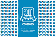 30 Vaping Flat Icons, an Icon by ToozDesign (Thumbnail 1 of 3)