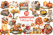 Fall Lazy Day Clipart, an Illustration by Dream Creation (Thumbnail 1 of 4)