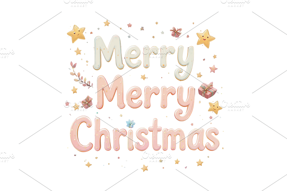 Merry Christmas Quote designs, a Seasonal Illustration by Creative design (Photo 6 of 7)
