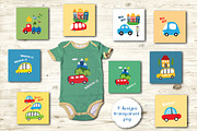 Cute Cars Collection, Cartoon Style, a Transportation Illustration by Lemon Workshop (Thumbnail 6 of 9)