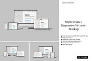 Multi Devices Responsive Mockup, a Device Mockup by lamorastudio (Thumbnail 1 of 12)
