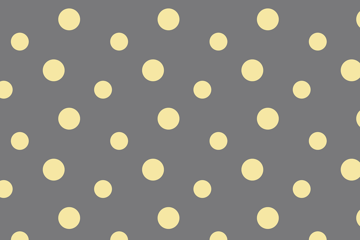 Butter Yellow and Grey Polka Dot, a Pattern Graphic by Sharon Schwalbe (Photo 5 of 6)