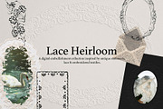 Lace Heirloom: Frames & Overlays, an Object Graphic by MayBay Studio (Thumbnail 1 of 8)