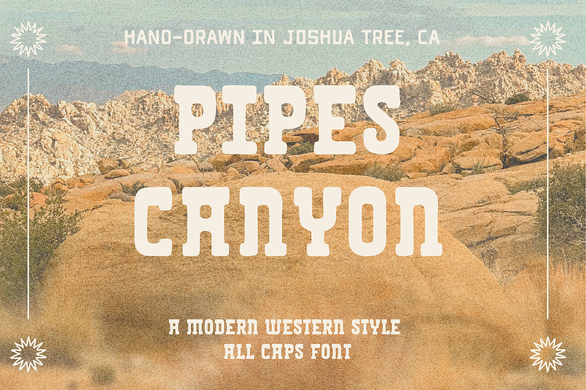 Pipes Canyon | Modern Western Font, a Slab Serif Font by Amber Morgan (Photo 1 of 6)