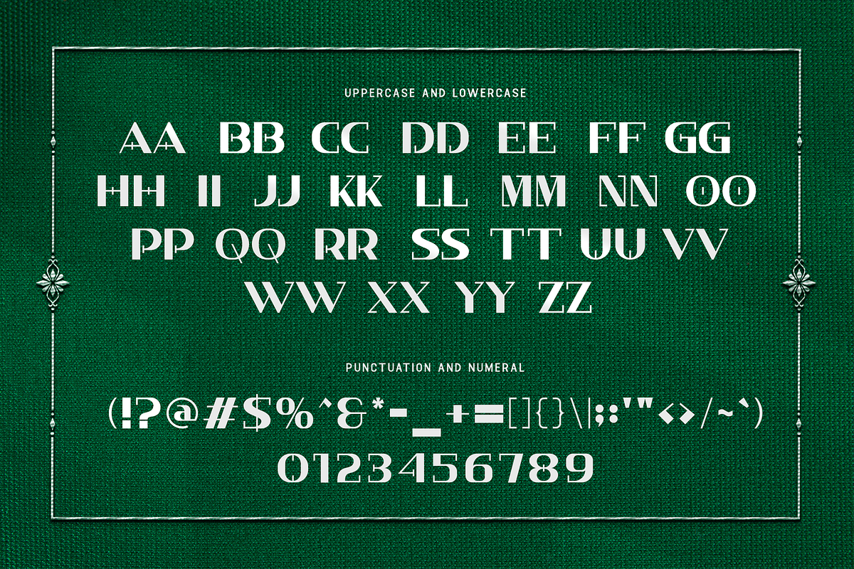 Cryptonus-Embroidery Display BX Font, a Sans Serif Font by overlaytemplates (Photo 5 of 5)
