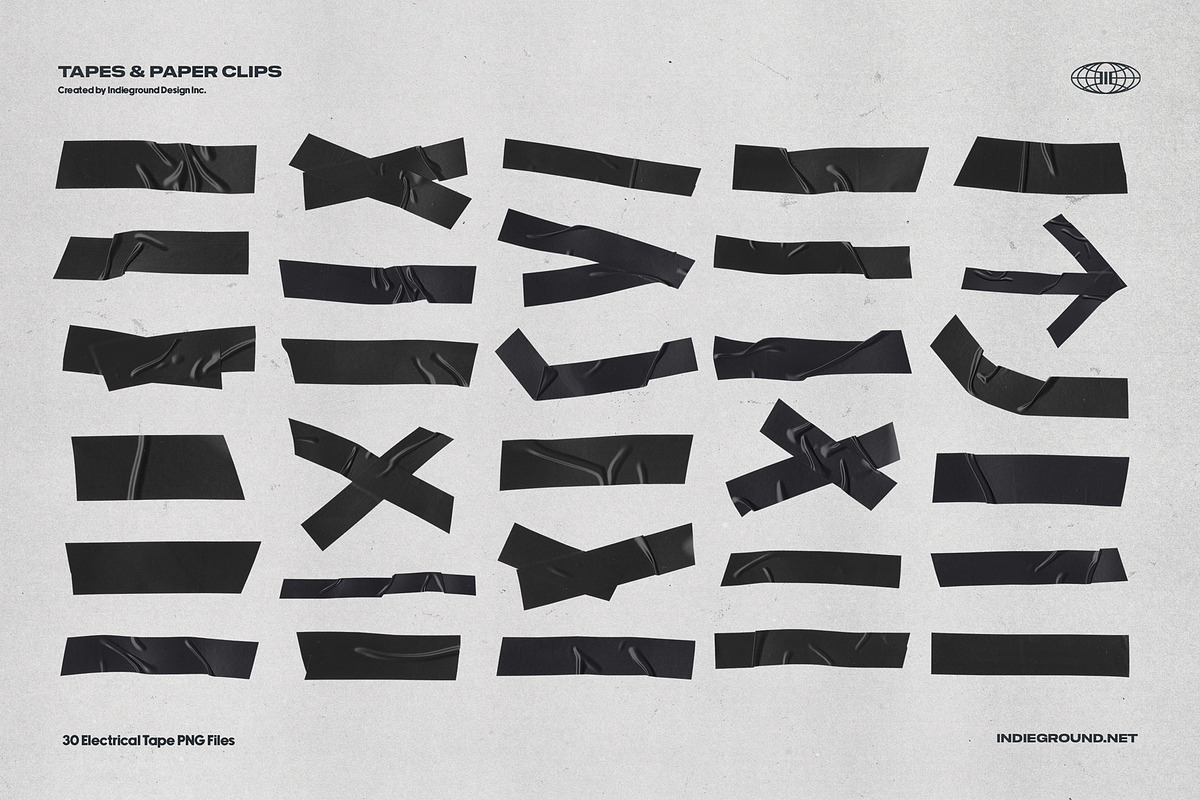 Tapes & Paper Clips, an Object Graphic by Indieground Design Inc. (Photo 10 of 11)