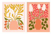 Trendy abstract flowers posters set, a Background Graphic by Good Studio (Thumbnail 7 of 13)