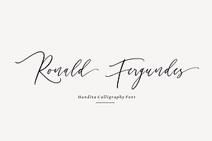 Handita - Calligraphy Font