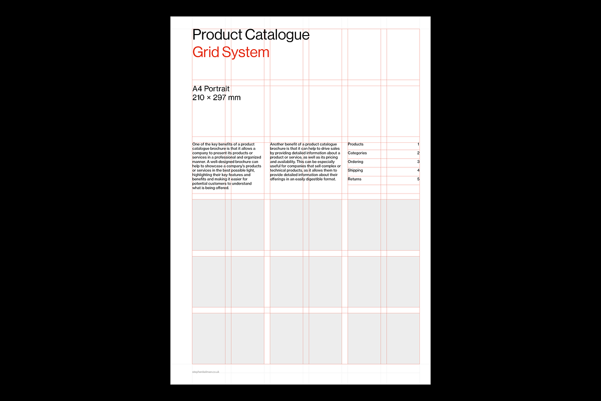 Catalogue Template A4 for InDesign, a Brochure Template by Stephen Kelman (Photo 8 of 10)