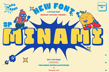 SP MINAMI FONT BUNDLE ILUSTRATIONS