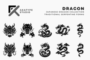 Japanese Dragon Collection, a Solid Icon by Akatype Studio (Thumbnail 1 of 3)