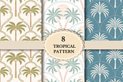 Palm Tree Tropical Seamless Patterns, a Pattern Graphic by wind mill (Thumbnail 1 of 3)
