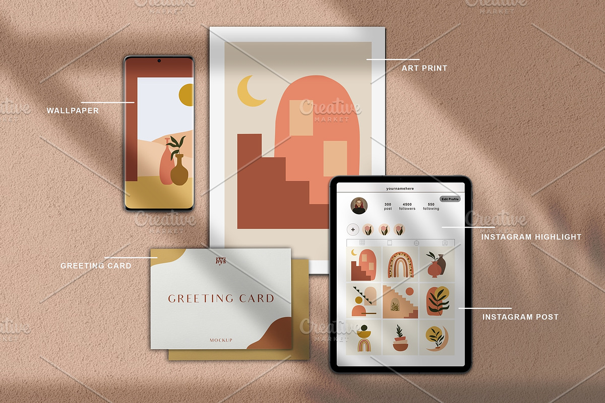 Modern Abstract & Botanical, an Illustration by Hanazumi (Photo 14 of 21)