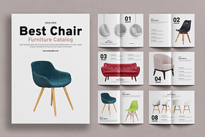 Chair Furniture Catalog Layout, a Brochure Template by ContestDesign