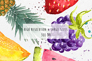 Watercolor Fruits ClipArt Pack, an Illustration by MaraquelaStudio (Thumbnail 4 of 6)