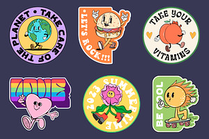 Retro Sticker Pack