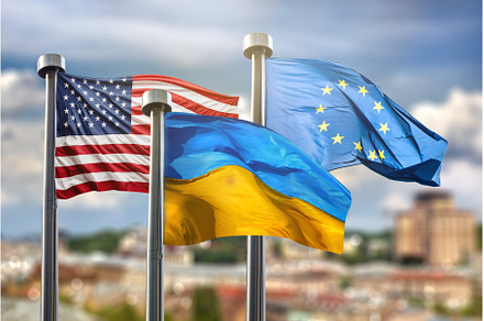 Flags of United states of America, a Business Photo by Yaroslav Danylchenko