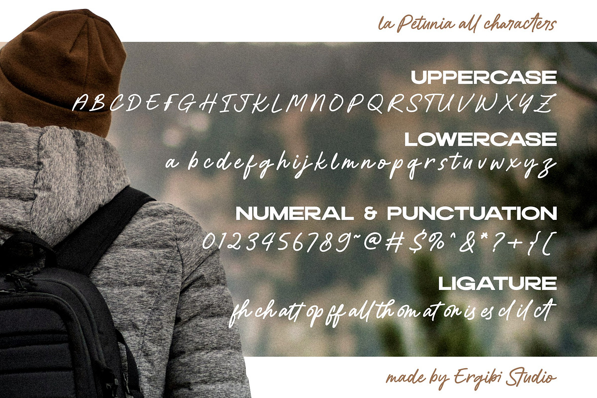 la Petunia - Natural Handwritten, a Handwritten Font by ErgibiStudio (Photo 10 of 10)