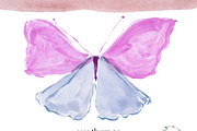 Hand Painted Butterflies PNG Graphic, a Decorative Illustration by Essem Creatives (Thumbnail 2 of 7)