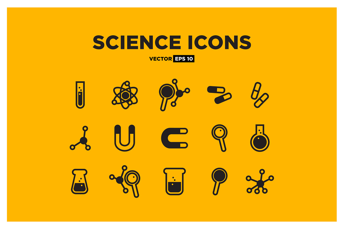 Set of Science Icons, an Icon by Orange Graphics (Photo 2 of 2)