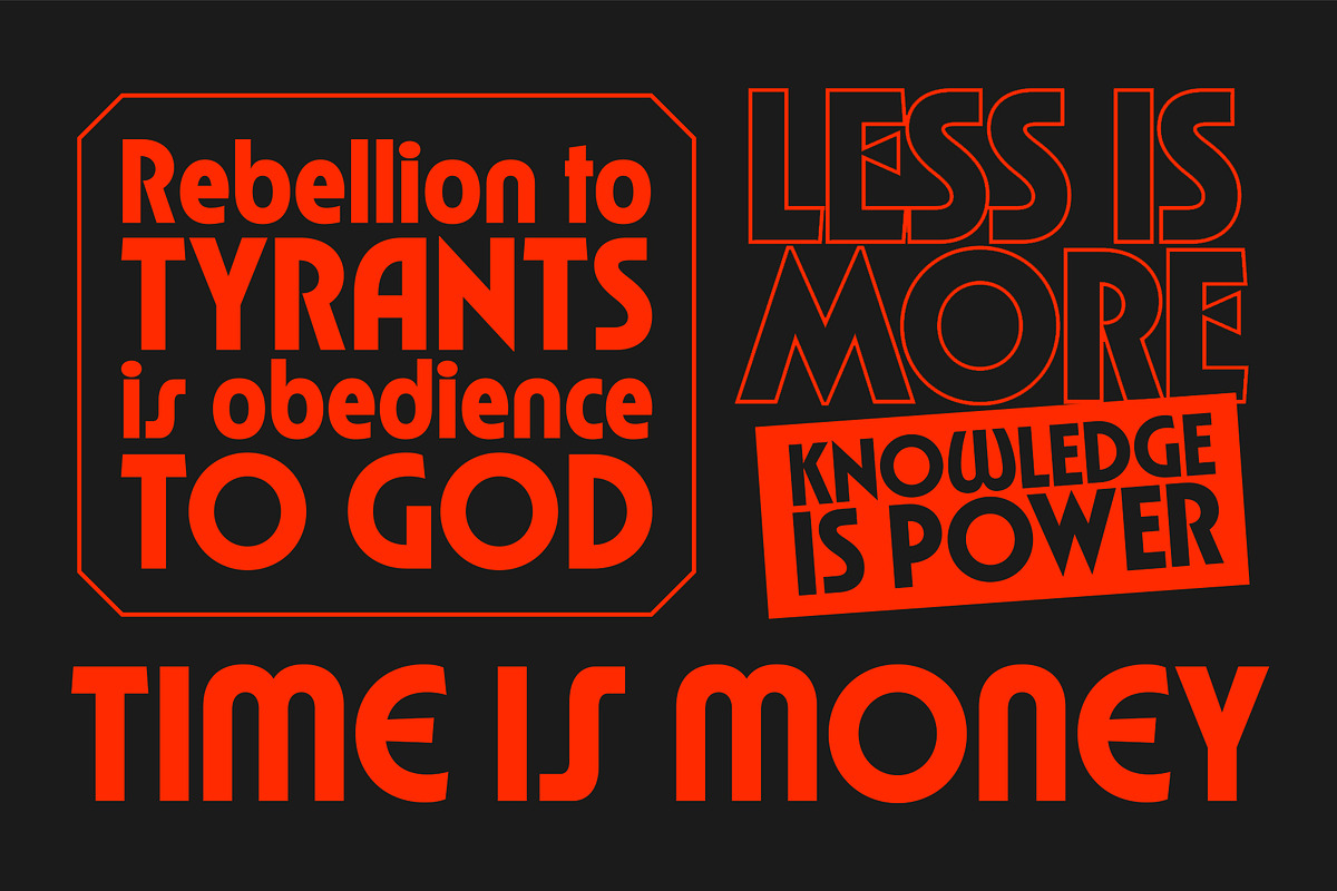 TNSC Queen Ombre - Geometric Sans, a Sans Serif Font by The Native Saint Club (Photo 11 of 13)