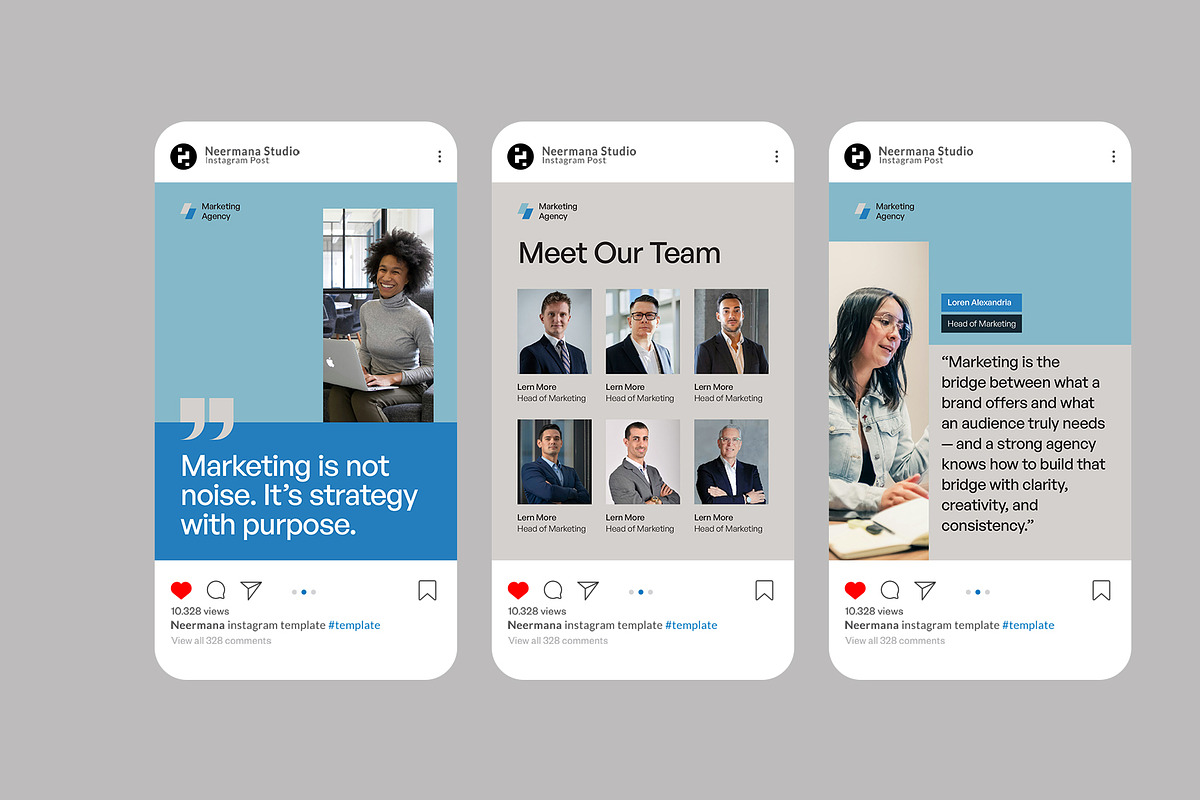 VIRYA | Marketing Agency IG Post, a Social Media Template by Neermana (Photo 2 of 4)
