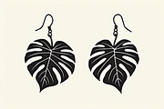 Leaf Earring Silhouette Bundle, an Object Graphic by Creativeshirt (Thumbnail 12 of 16)
