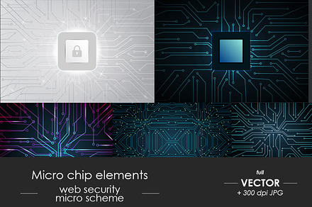 Micro chip elements, web security