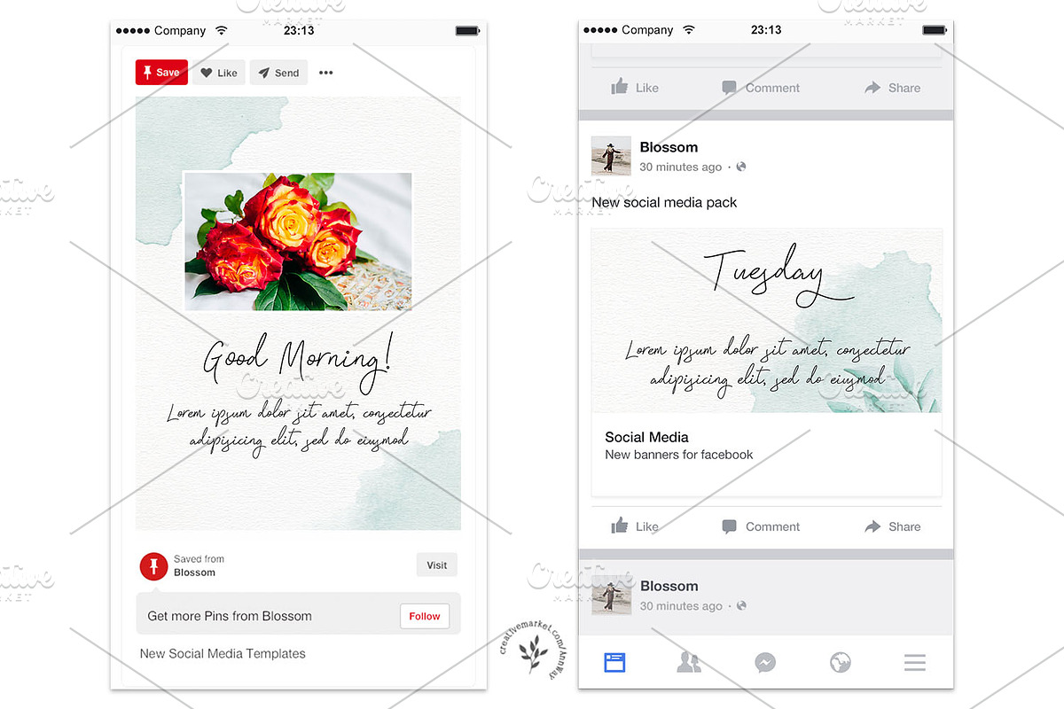 Bella | Social Media Pack, a Social Media Template by Blossom (Photo 5 of 5)