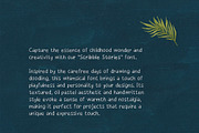 Scribble Stories Oil Pastel Font, a Handwritten Font by Perplexitics (Thumbnail 4 of 10)