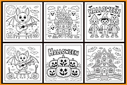 Halloween Bold & Easy Coloring Book, a Seasonal Illustration by protabsorkar11 (Thumbnail 4 of 4)
