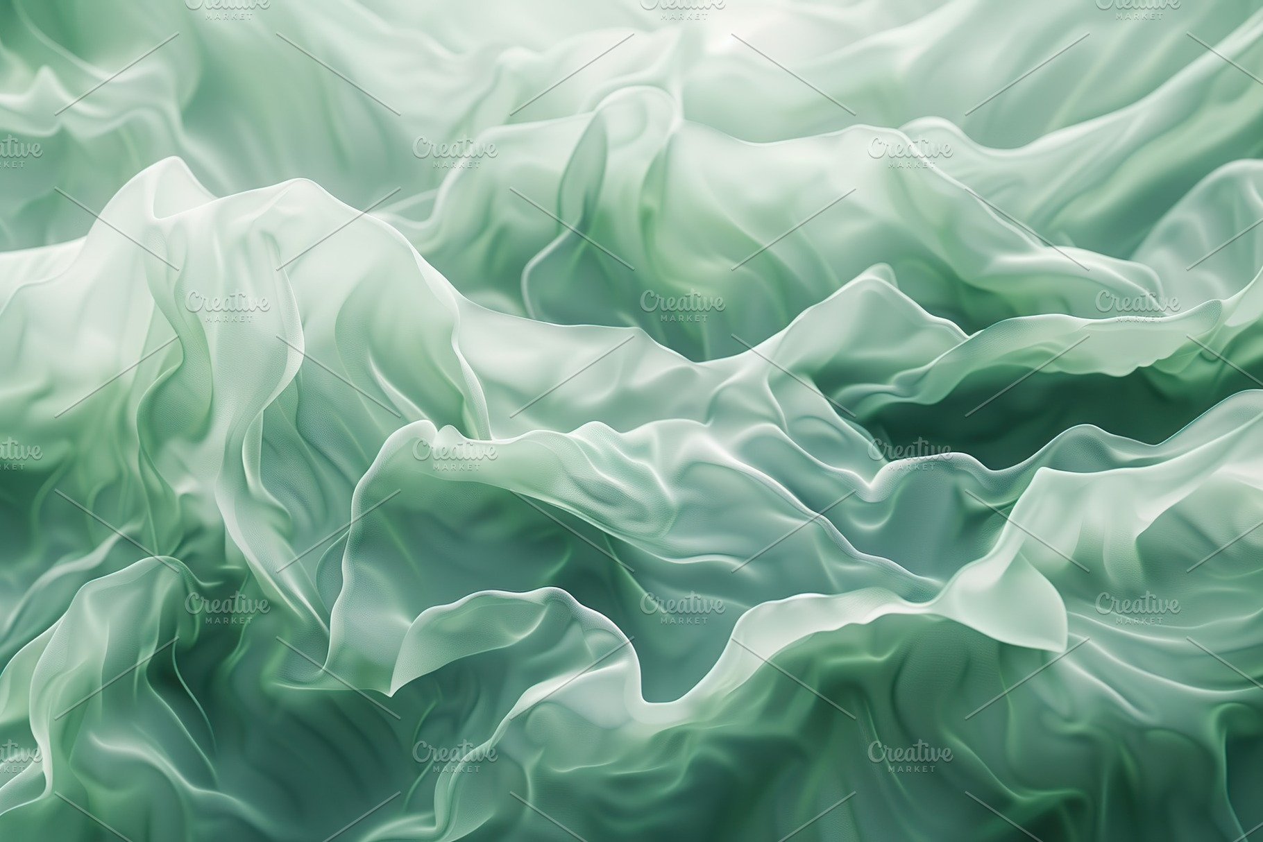 Abstract green waves wallpaper, a Background Photo by AlyaAnd
