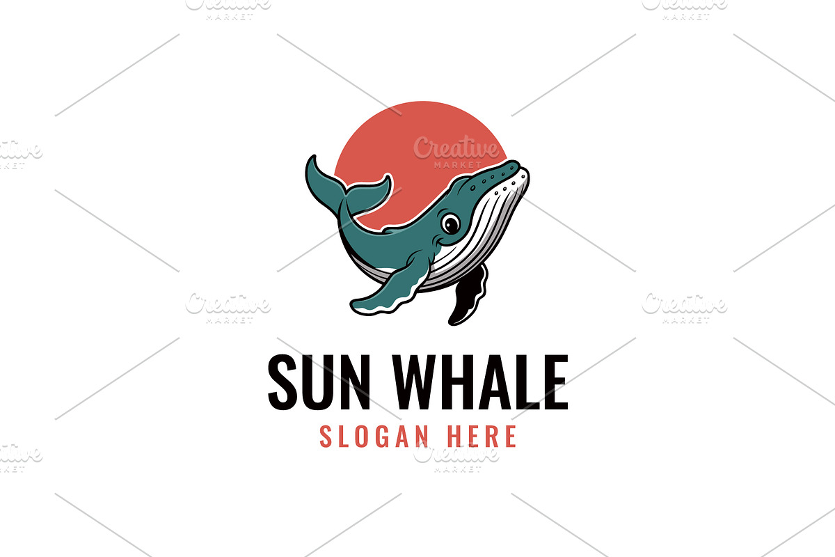 Sun Whale Logo, a Branding & Logo Template by Pixes (Photo 1 of 2)