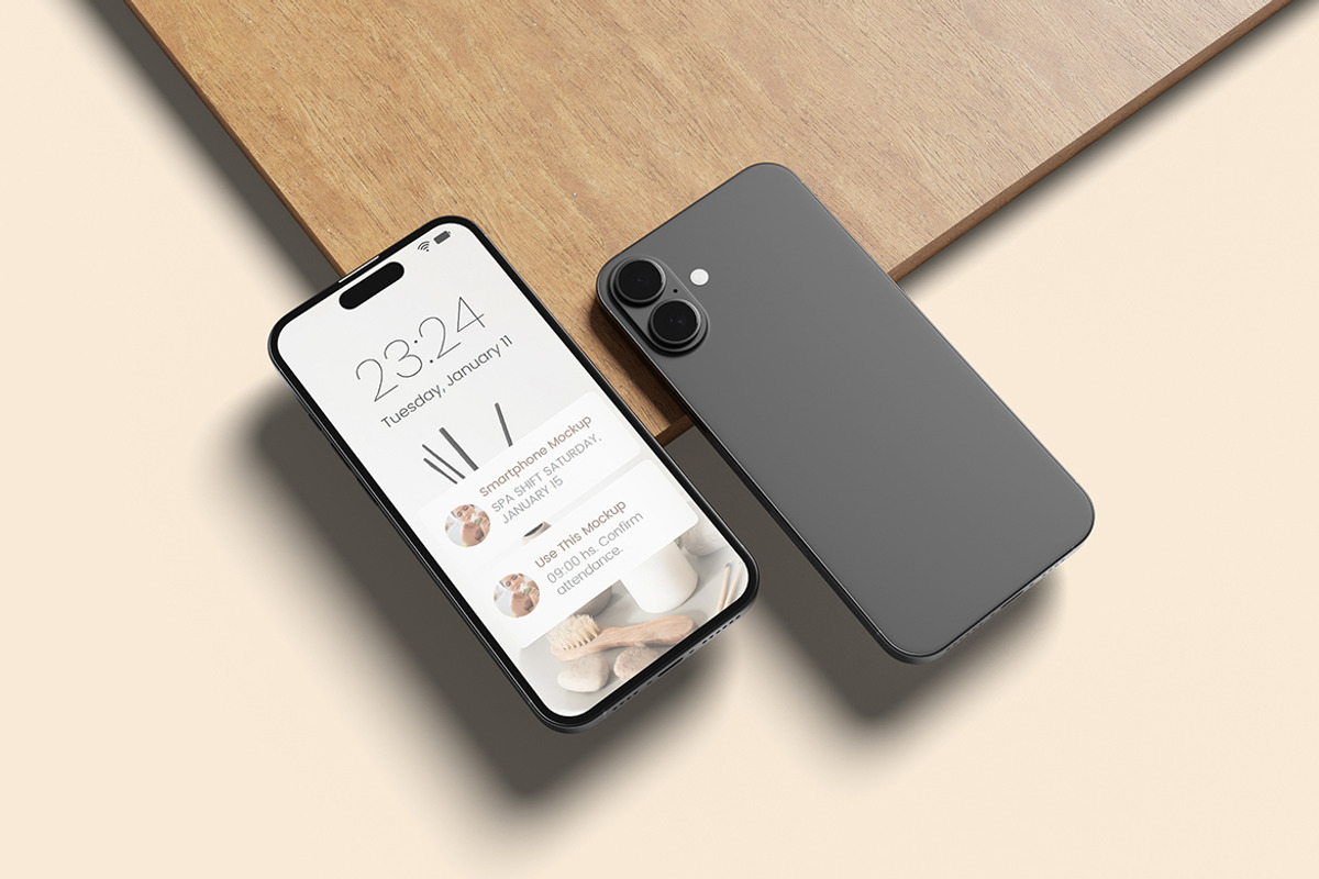 Smartphone Mockup, a Mockup by ianmikraz (Photo 3 of 5)