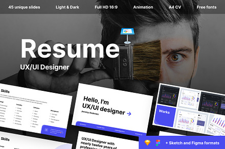 Resume UX/UI Designer (CV) - Keynote