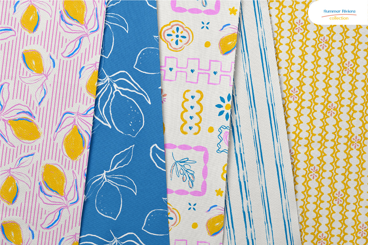 Summer Riviera - Seamless Patterns, a Pattern Graphic by Milky April (Photo 3 of 7)