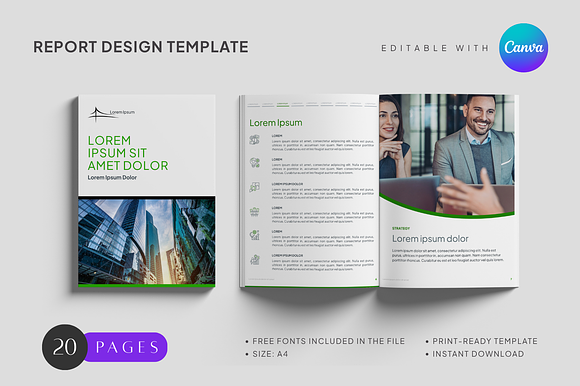 Report Design Template preview 6